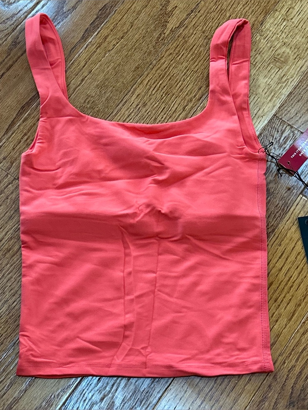 CARBON38 Wide Scoop Bra Tank in Melt‎ xs coral women’s